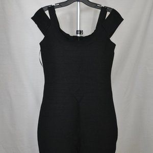 Guess? Black Bandage Dress w/ Cold Shoulder